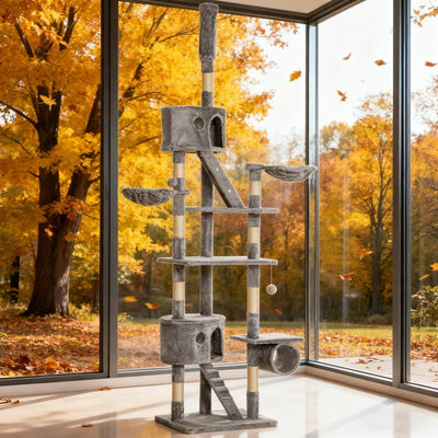 .5-102.5 inch Height Adjustable Cat Tree