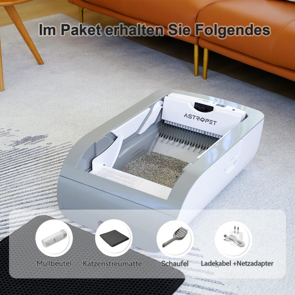 Smart Cat Litter Box Cat Litter Box Wide Opening