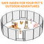 Dog Playpen 40 Inch, 16 Panels  Heavy Duty Metal Pet Exercise Pen  Indoor Outdoor Fence Panels Rust-Resistant, Removable, Tool-Free Setup Anti-Skid, Expandable Design