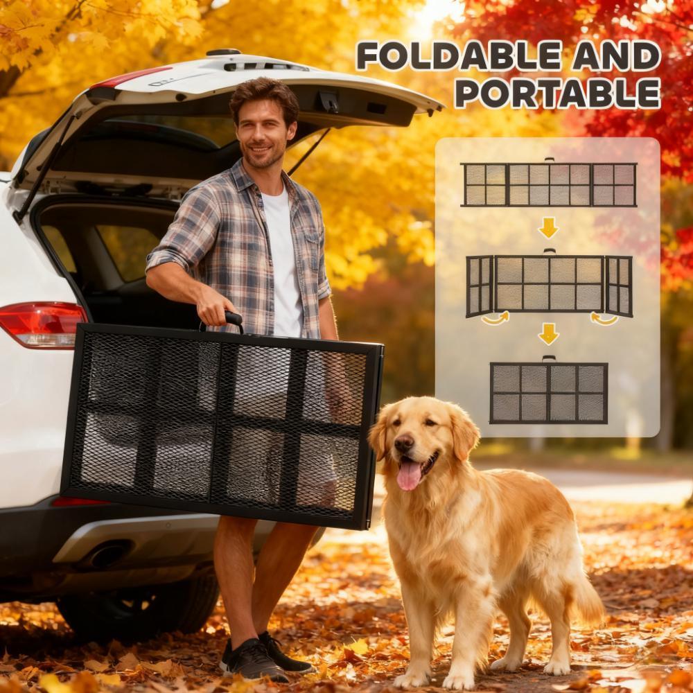 Folding Portable Pet Ramp Extra Long and Wide Dog Car Ramp