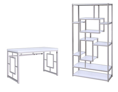 Alize - Bookcase And Desk - White