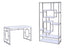 Alize - Bookcase And Desk - White