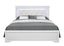 SHAKER WHITE KING BED WITH LED