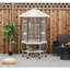 Flight Bird Cage Hexagon Covered Canopy Portable Aviary
