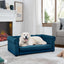 Elegant rectangular pet bed for small and medium-sized dogs, durable elevated dog sofa bed, comfortable dog sofa, modern and fashionable linen fabric dog sofa-Black