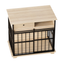 Dog Crate Furniture , Large Dog Cage Furniture with Tray for Medium Large Dogs, Wooden Dog Kennel Furniture
