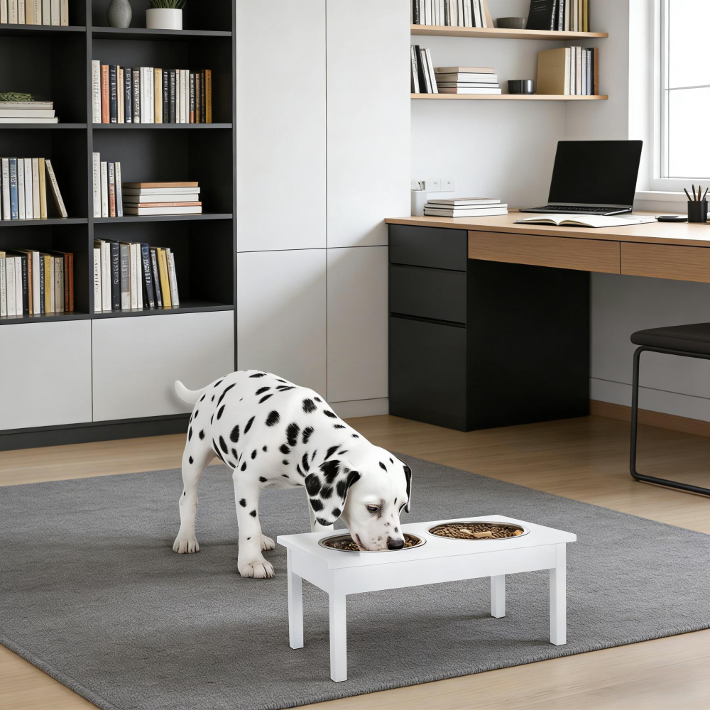 Pet Feeder Stand,Wooden Dog Food Bowls Stand