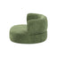 Shep 36" Curved Dog Sofa Bed Medium Moss Green Fleeced Teddy