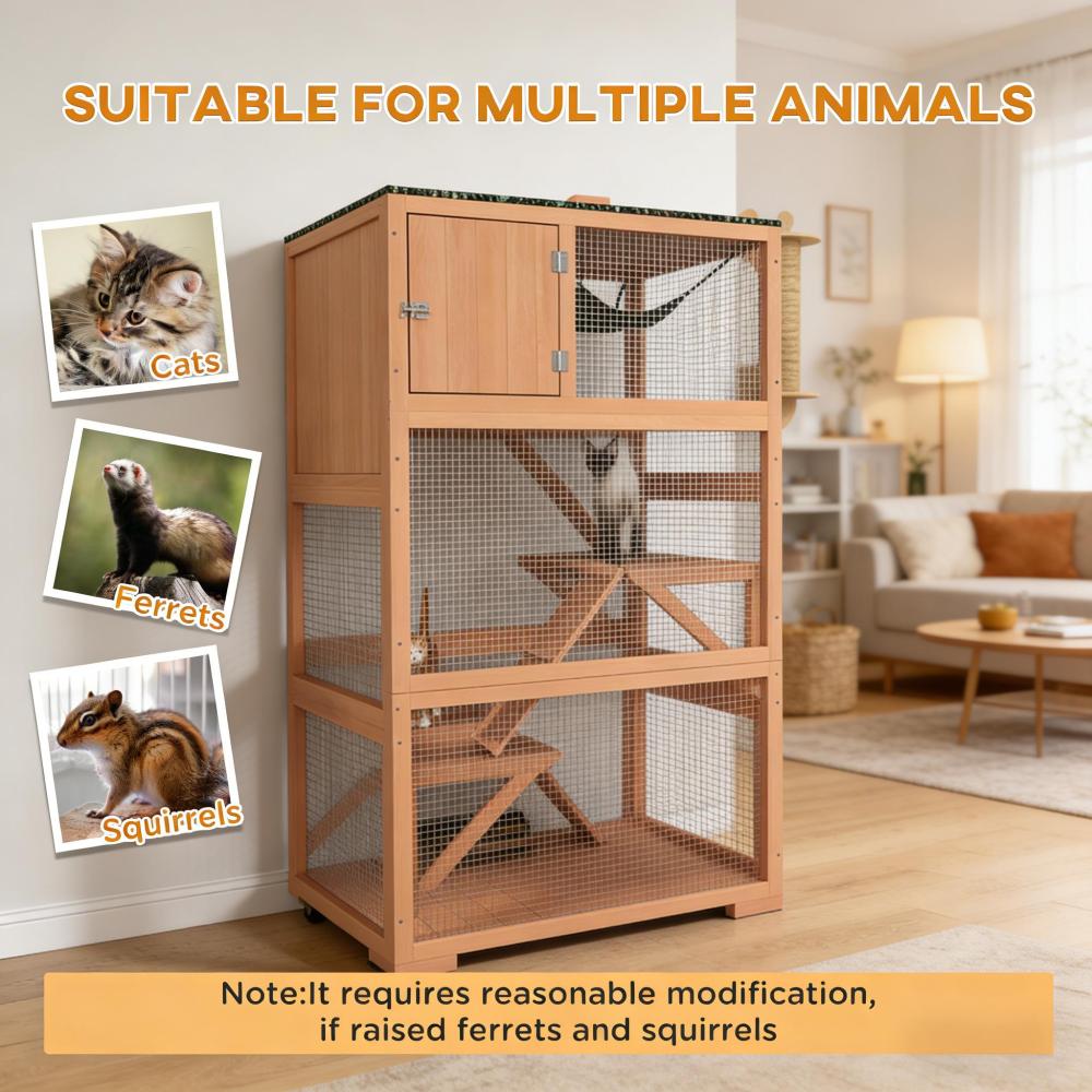 Wooden Outdoor Cat Enclosure House,Pet House