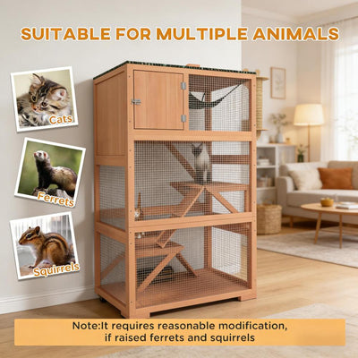 Wooden Outdoor Cat Enclosure House,Pet House