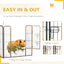 220.5" L x 157.5" W x 31.5" H (7 x 5 Panel) 24 Panel Dog Playpen with Lockable Door for Small and Medium Dogs