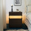 SunJet LED Nightstands 3 Drawer Dresser for Bedroom End Table with Acrylic Board LED Bedside Tables for Bedroom Living Room Bedside Furniture (White)