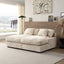 74.8'  Modern Luxury Twins Sofa Couch for Living Room Quality Corduroy Upholstery Sleeper Sofa Bed Daybed Beige