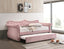 Adkins Pink Velvet Daybed W/Trundle (Twin)