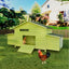 11.12 ft² Large Wooden Chicken Coop with 2 Free-Range Doors, 2 Nesting Boxes & Perch – Outdoor Hen House Poultry Cage