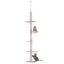 Adjustable Height Floor-to-Ceiling Vertical Cat TreeCat Climbing Tower
