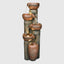39.7''H 5-Tiered Garden Outdoor Fountain with Warm LED Light