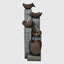 39.7”H 5-Tiered Garden Outdoor Fountain with Warm LED Lights