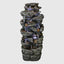 47.2"H 9-Tiered  Rock Outdoor Fountain with LED Lights