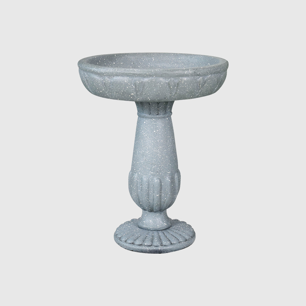 21.2"H-Fibre Reinforced Concrete Garden Birdbaths with Pedestal