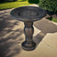 22"H-Fibre Reinforced Concrete Garden Antique Birdbaths with Pedestal