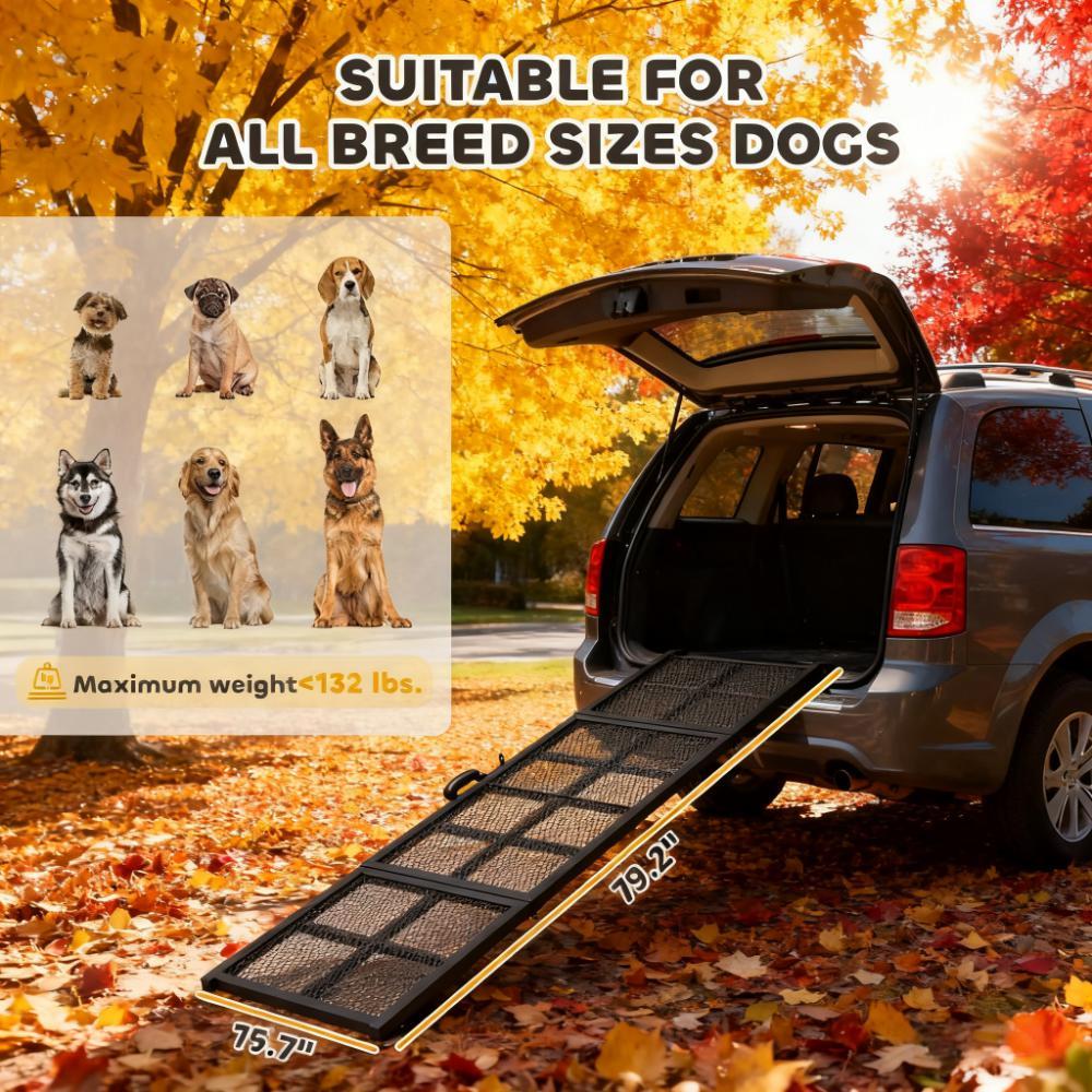 Folding Portable Pet Ramp Extra Long and Wide Dog Car Ramp