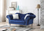 Elegant Traditional Blue Loveseat For Two