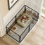 Large Dog Cage 48" Dog Kennel for Medium Dogs Puppy Dog Playpen with Top, Pet Cage, Indoor, Black.48"L x 26.3"W x 23.8"H.