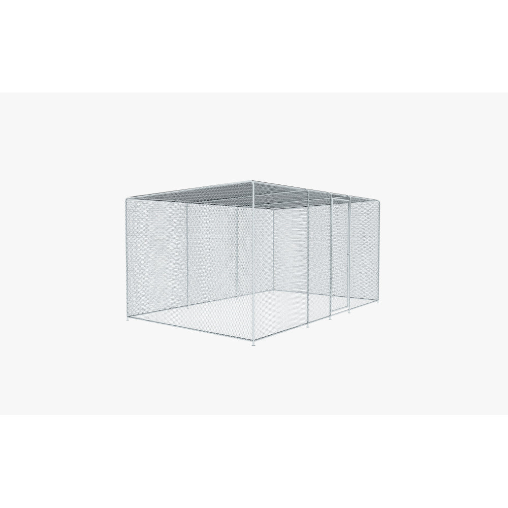 Chicken Coop 13 x 8 x 6.5 FT Chicken Run Pen for Yard . It can also be used as a Large Bird Cage or a cat house and other pet cages. Outdoor Bird Aviary Parrot Cage without Perch.The net is green .