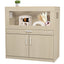 Guinea Pig Cages, Hamster Cage Wood with Independent Storage Cabinet, House for Rat Chinchilla with Guinea Pig Hutch and Bridge, Openable Top with Acrylic Sheets
