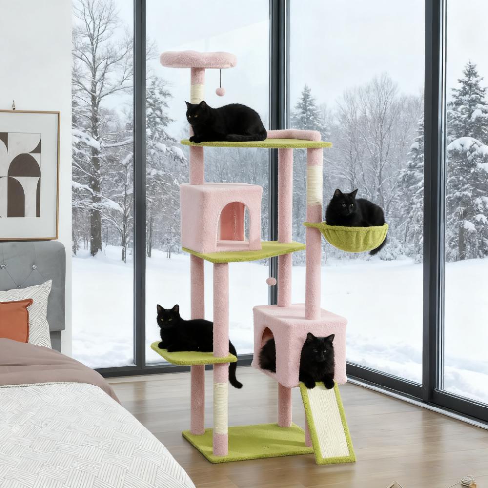 80" Tall Cat Tree Multi-Level Cat Tower