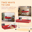 Two-Story Small Animal Cage Removable from Stand,  39" x 20.5" x 36.5", Red