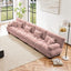 4-Seater Sectional Sofa Modular Deep Seat Sofa Couch , Chenille Sofa Comfy Upholstered Sofa for Living Room, Apartment, Studio, Office,Chenille Pink