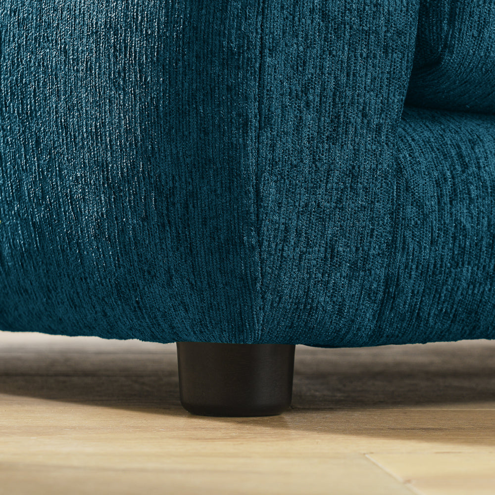 Soft and comfortable pet sofa with backrest and armrests, suitable for modern rectangular pet sofas for small and medium-sized dogs,BLUE