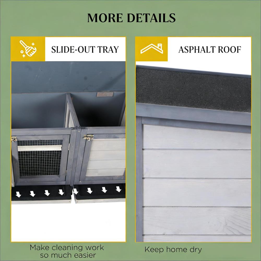 Wooden Pet House,Small Animal Cage Rabbit Hutch