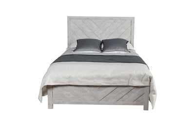 Modern Style Queen Bed Made with Wood in Natural