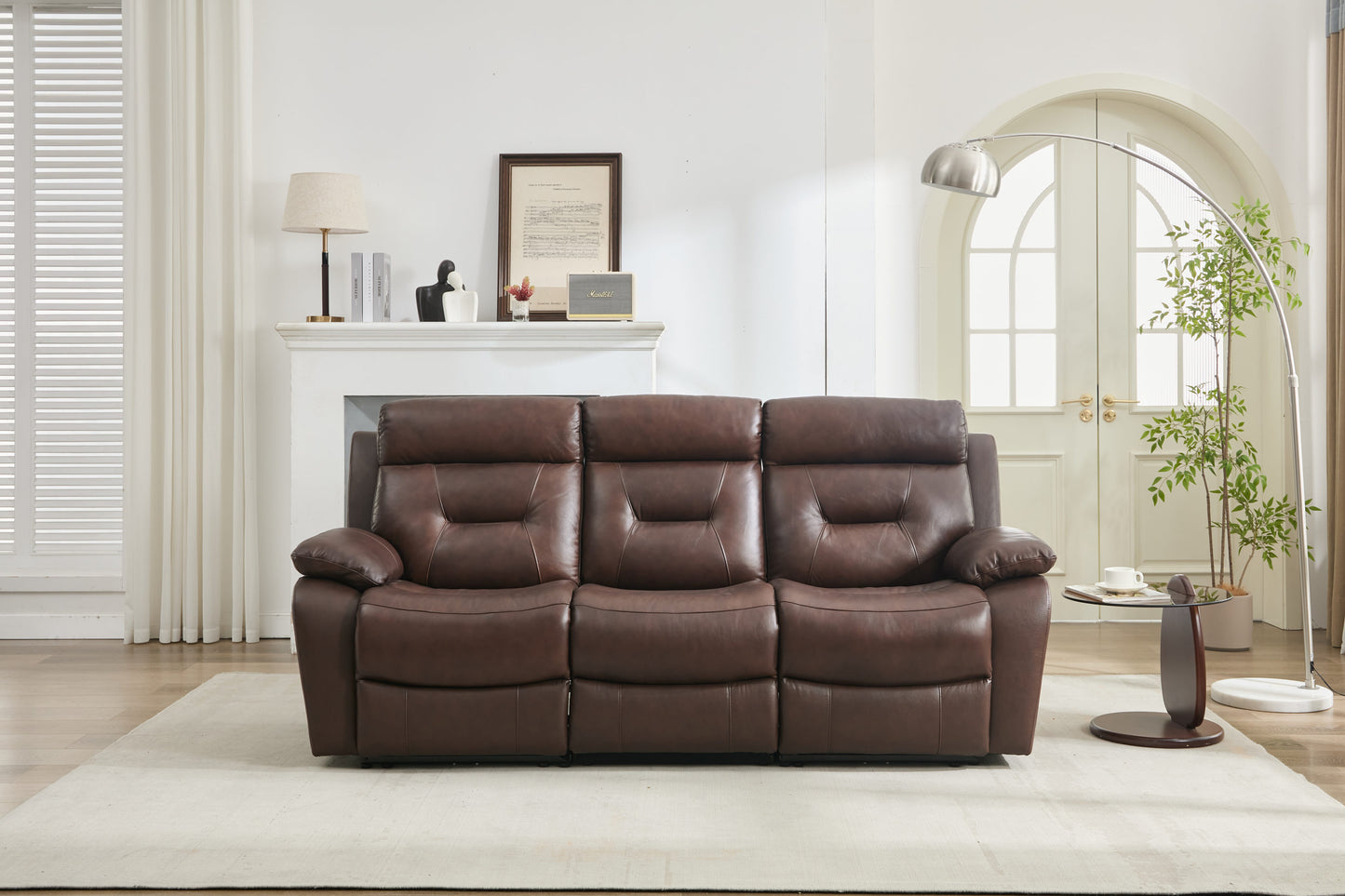 Genuine Leather Non-Power Reclining SOFA