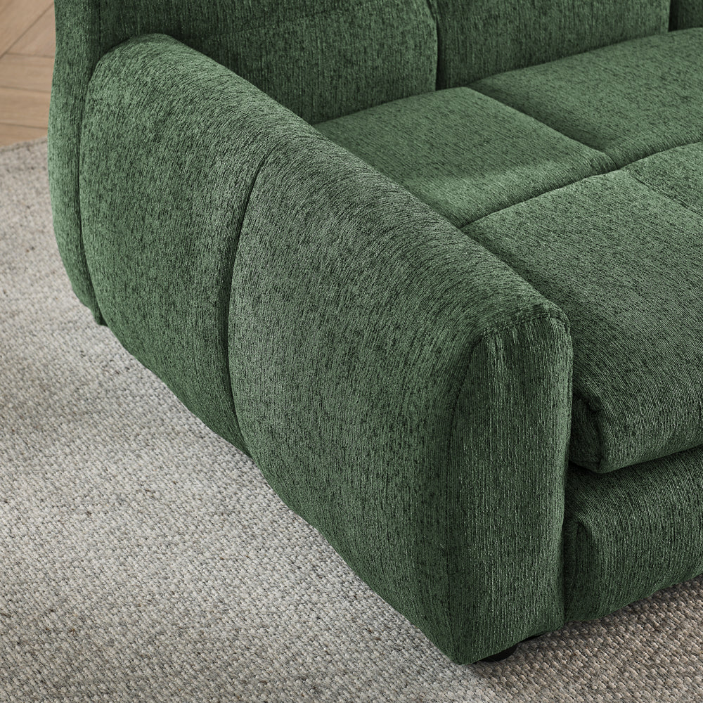 Soft and comfortable pet bed for big and oversized dogs, durable elevated dog sofa bed, comfortable dog sofa, modern and fashionable linen fabric dog sofa-OLIVE GREEN