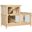 2-Tier Wooden Hamster Cage, Small Animals Hutch,Natural