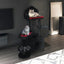 Black Gothic Cat Tree, Multi-Level Spooky Cat Tree with Scratching Posts, Perches, Hammock, and Cat Cave - Black Cat Tower for Indoor Cats with Interactive Toy, Perfect for Multiple Cats 44.5in