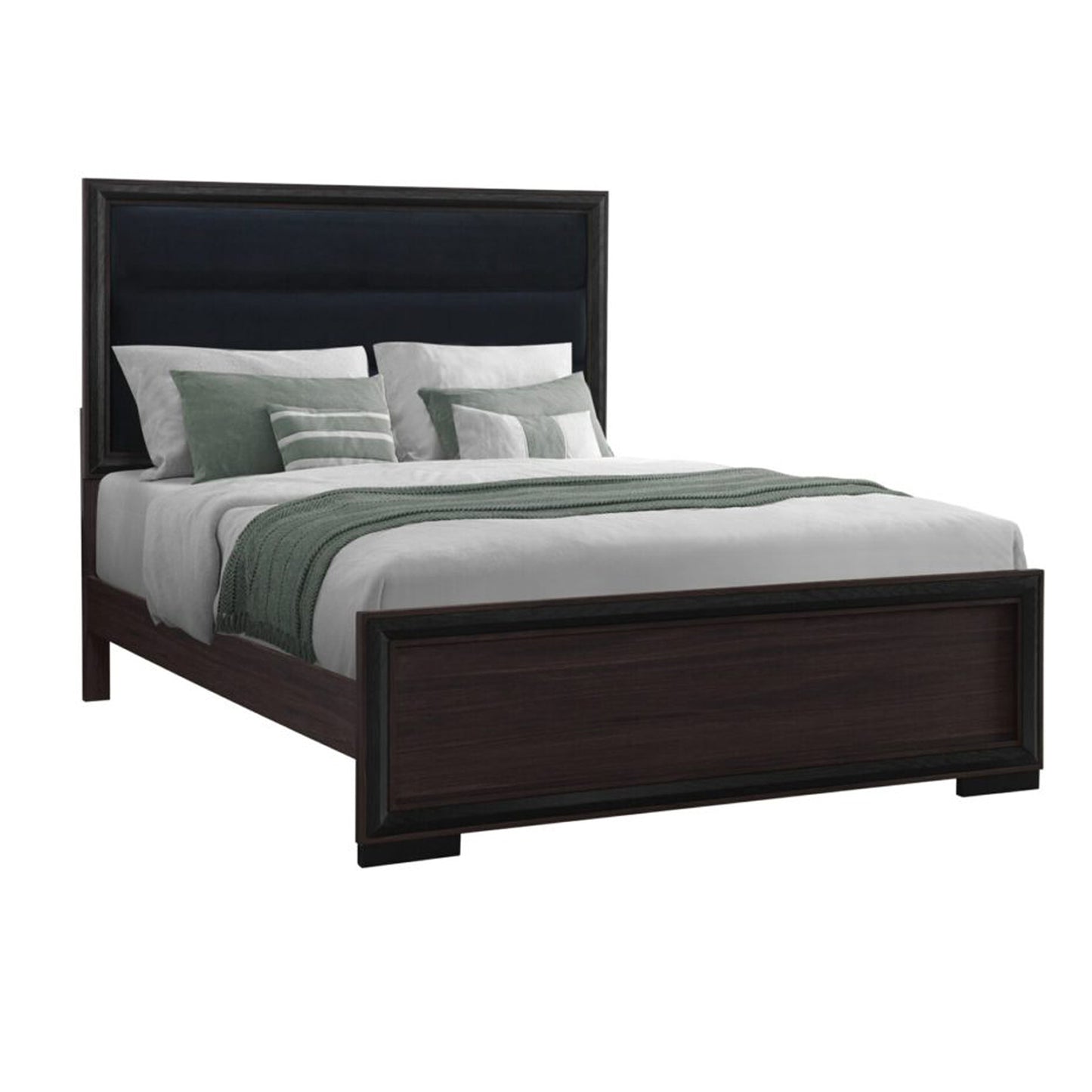 ADELAIDE BROWN QUEEN BED W/LED