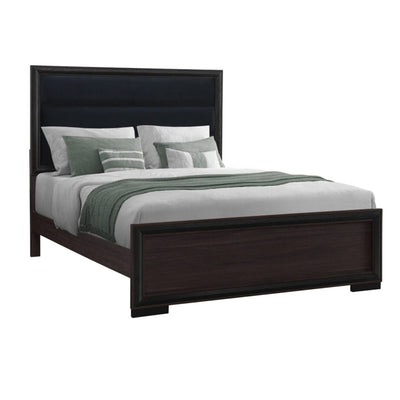 ADELAIDE BROWN QUEEN BED W/LED