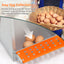 6-Bay Metal Nest Box-Wall Mount for Hens/Ducks, Easy Egg Collection & Assembly, Vented Galvanized Steel Coop Equipment Orange