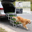 Foldable Dog Ramp for Cars, SUVs, Trucks, Portable Pet Dog Stairs for Large Dogs with Non-Slip Surface & Reinforced Design, Lightweight Yet Sturdy Supports Up to 250lbs