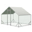 Large Metal Chicken Coop, Walk-in Chicken Run,Galvanized Wire Poultry Chicken Hen Pen Cage, Rabbits Duck Cages with Waterproof and Anti-Ultraviolet Cover for Outside(10' L x 20' W x 6.56' H)