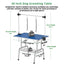 36 Inch Foldable Dog Grooming Table for Home with Adjustable Arm, Noose, Non-Slip Surface, and Storage Mesh Tray