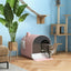 Cat Litter Box ,Top And Side Entry Enclosed Litter Box With Flip Top