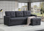 Elegant Storage Sofa: Cotton Linen & Fiber Foam Combo