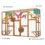 Weatherproof  Catio Outdoor Cat Enclosure, Outdoor Cat house, Natural Wood Playground, Natural Cat Shelf with Litter Box