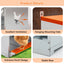 8-Bay Metal Nest Box-Wall Mount for Hens/Ducks, Easy Egg Collection & Assembly, Vented Galvanized Steel Coop Equipment Orange